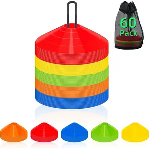 60/120 Pack Agile Soccer Cones with Portable Bags & Brackets, Cones,cones for  ,soccer cones for ,soccer  equipment,Agile Soccer Cones  for Football
