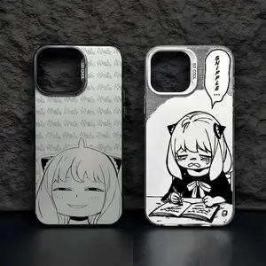 Unique Artistic Design Phone Case Anime S-spy FamilyS A-Anya Kawaii Phone Case for IPhone 17 16 15 14 13 12 11 Pro Max Air Multicolor Matte Laser Metallic Aurora Funda Protective Drop-proof Retro Stylish Christmas Gift