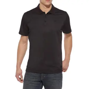 Ariat Men's Tek Polo Black Short Sleeve T-Shirt Tee - 10009062
