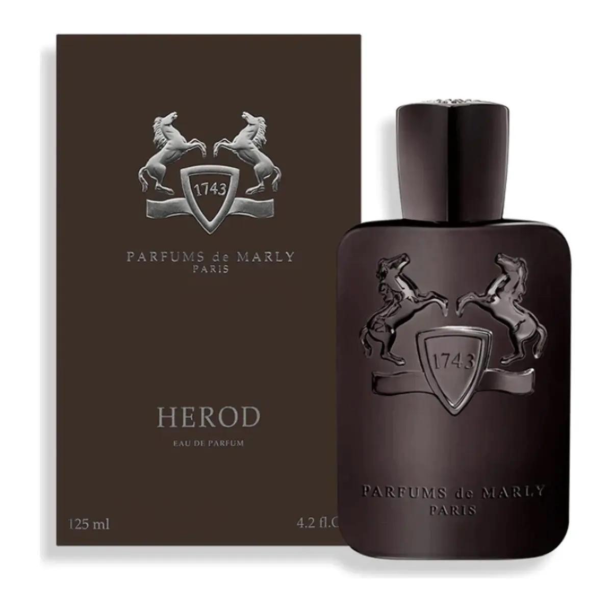Parfums de Marly Herod Eau de Parfum, Spicy Woody Fragrance with Vanilla & Cinnamon, Bold Signature Scent for Men, EDP Spray, 4.2 fl oz, Bold Scent, Woody Aroma, Men's Fragrance, Vanilla Scents