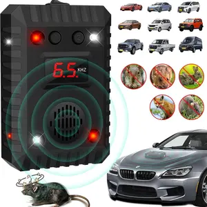 Ultrasonic Car Mouse Repellent, 1 Piece USB Rechargeable LED Alarm Mouse Repellent, Pet Training & Behaviour Aids, Dog & Cat Accessories