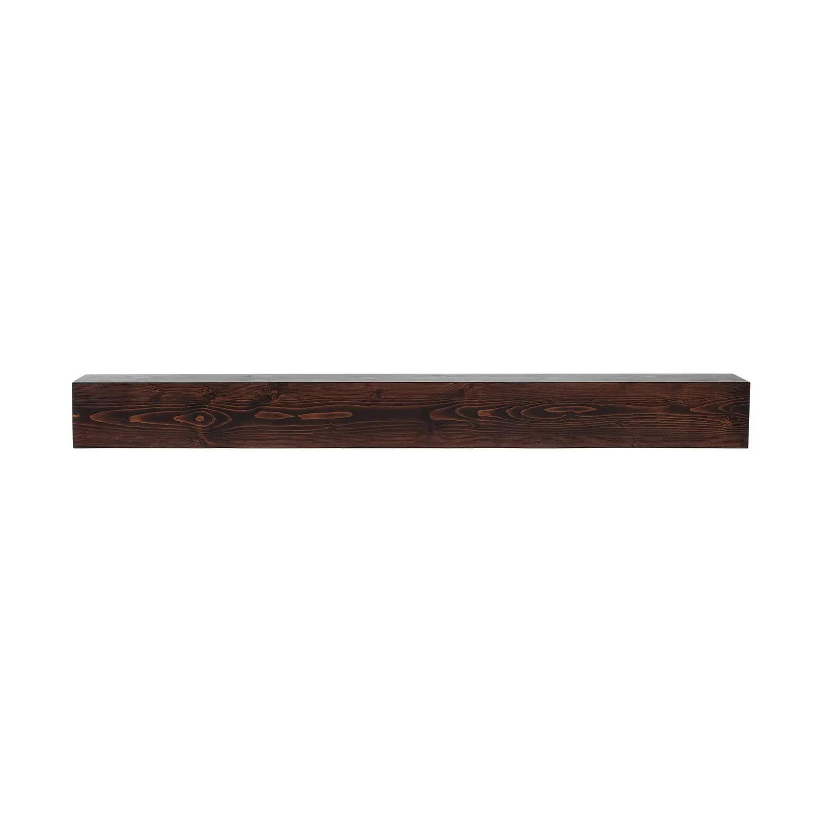 VEVOR Fireplace Mantel, 60"x8"x6" Wall-Mounted Floating Shelf, 50 lbs Weight Capacity, Natural Wood Rustic Brown Farmhouse Shelf, Handcrafted for Over Fireplace Wall Decor