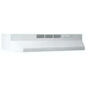 Broan 413001 30 Inch Non-Ducted Range Hood - White Broan 413001 30 Inch Non-Ducted Range Hood - White