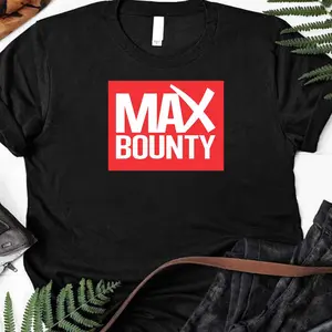 Maxbounty Logo (Red Logo On Black Shirt) T-Shirt