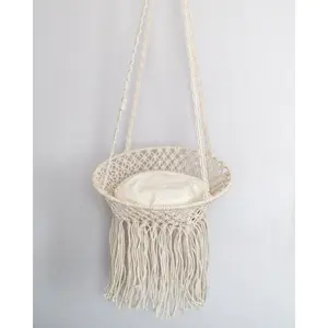 Louie Hanging Handmade Macrame Cat Bed