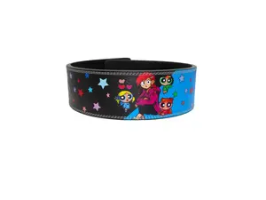 Anime Design Belt - High-Quality Cartoon Style Lifting Belt Pastel Color Kawaii Gym Gear for Anime Lovers & Everyday Wear