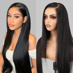 [Factory Directly] OQ HAIR Straight 13x6 Lace Front Wigs 180% Density Human Hair Wigs Preplucked Natural Hairline With Baby Hair