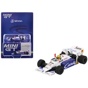 Toleman TG184 #19 2nd Place F1 "Monaco GP" (1984) with Driver Figure Limited Edition 1/64 Diecast Model Car by Mini GT