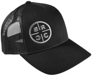 Black Rifle Coffee Company BRCC Crosshair Logo Men's Mesh Back Trucker Hat - Premium Cotton Twill Adjustable Snapback - Durable Outdoor Tactical Style Cap for Coffee Lovers and Patriots Gift