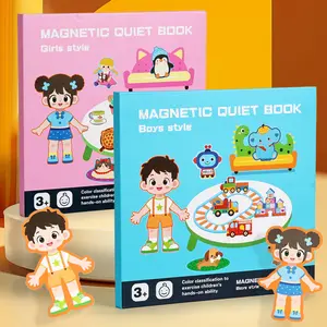Quiet paste book children's busy book tear book puzzle 3-6 year old children's early education book Magnetic Quiet Book