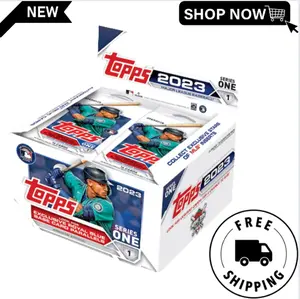 Topps 2023 Series 1 Baseball Factory Sealed Retail Display Box Free Shipping Collectible Sports Memorabilia