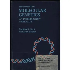 USED-Molecular Genetics: An Introductory Narrative by Gunther S. Stent (Hardcover)