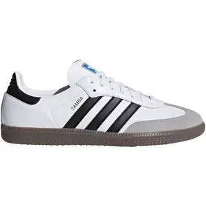 Men's Adidas Samba OG White/Black/Granite (B75806)