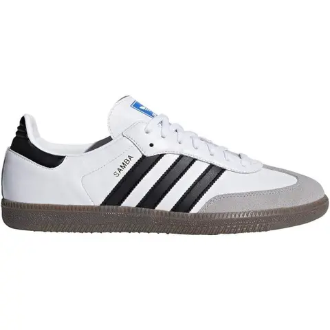 Men's Adidas Samba OG White/Black/Granite (B75806)