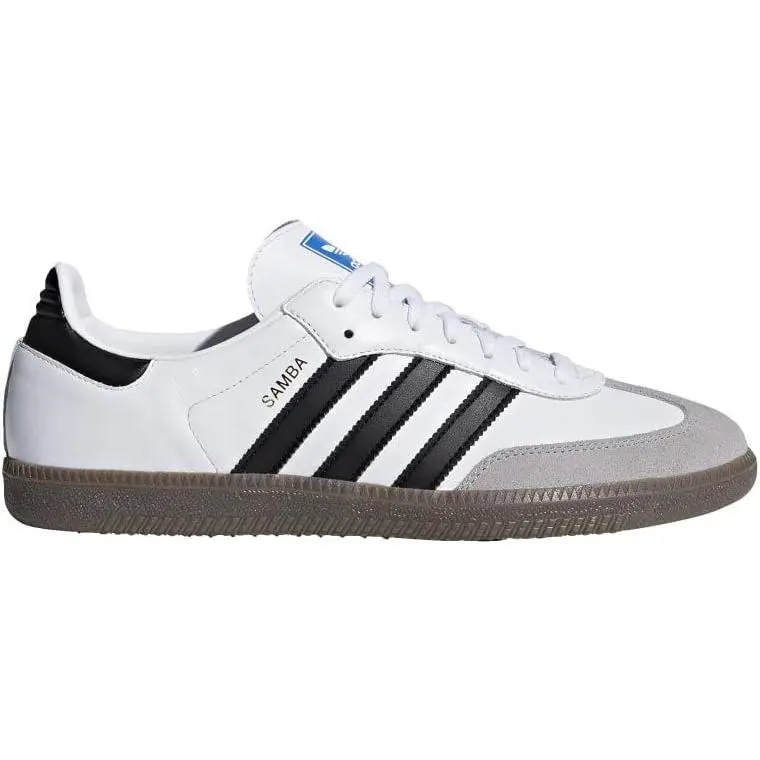 Men's Adidas Samba OG White/Black/Granite (B75806)