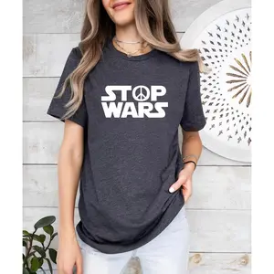 Stop Wars Shirt, Peace Sign Tee, Say No To War Shirt, Humanitarian Shirt, Anti War Shirt, World Peace Shirt, Activist Gift, Human Rights Tee