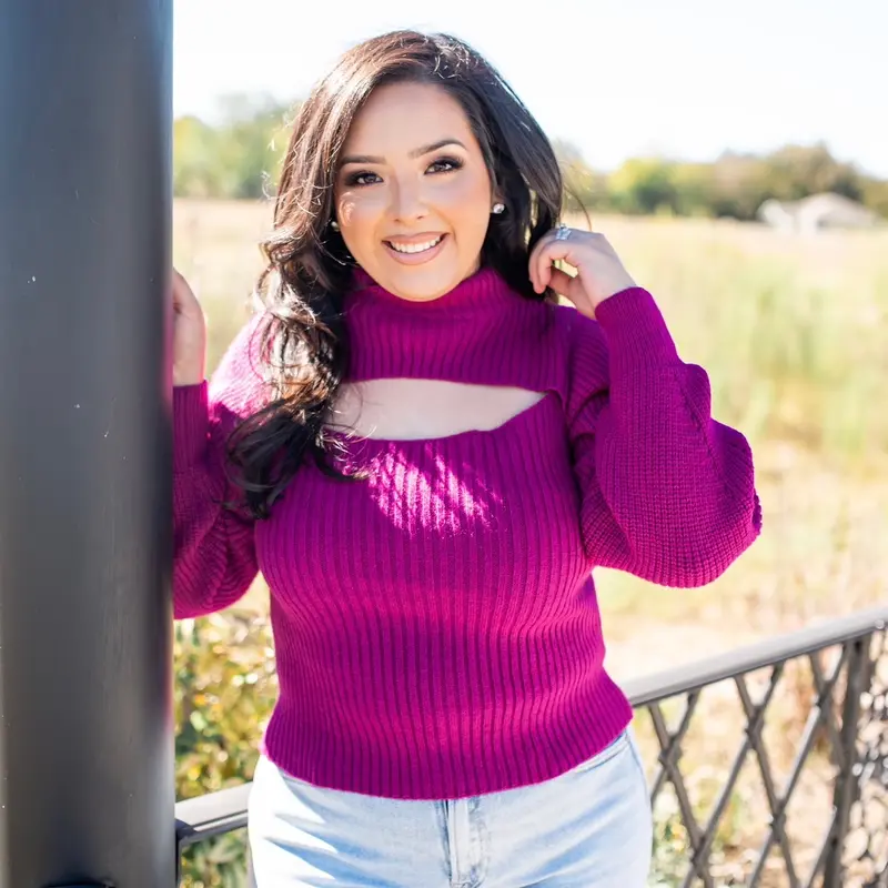 cut out turtleneck - TikTok Shop