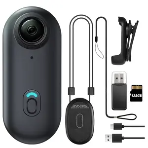 4K Mini Action Camera - Waterproof Thumb POV Camera with WiFi & 128GB