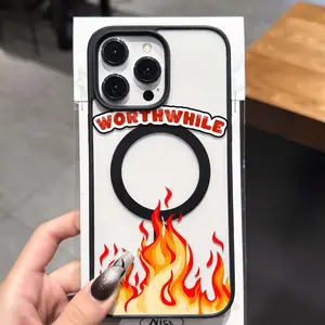 Magnetic Ring Phone Case Compatible with Samsung Galaxy a Series & Apple iPhone Models, Ultra Transparent Acrylic Anti-Drop Cover