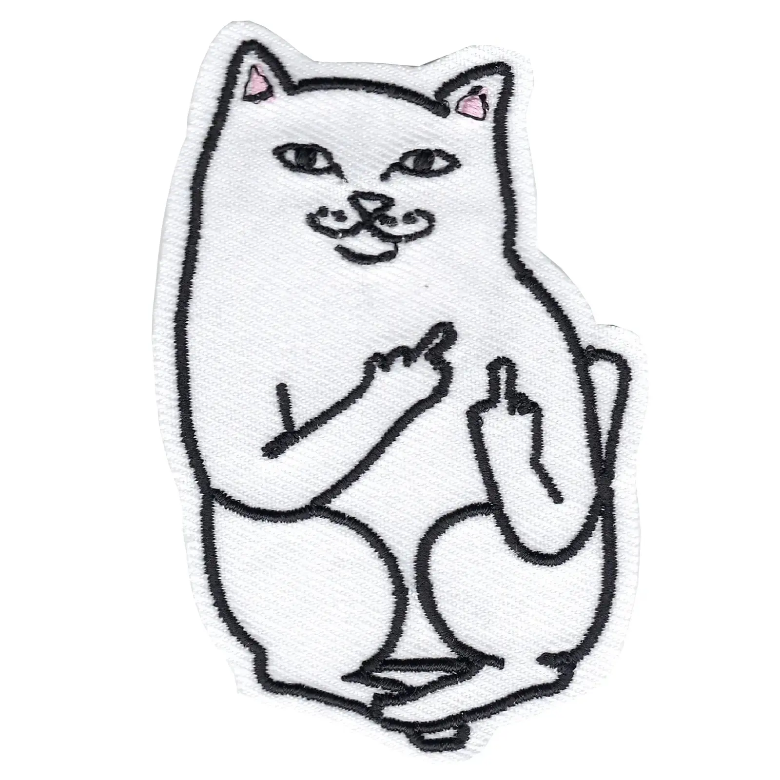 Pocket Cat Embroidered Iron On Patch