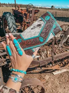 Turquoise Vibes Wallet a Haute Southern Hyde by Beth Marie Exclusive