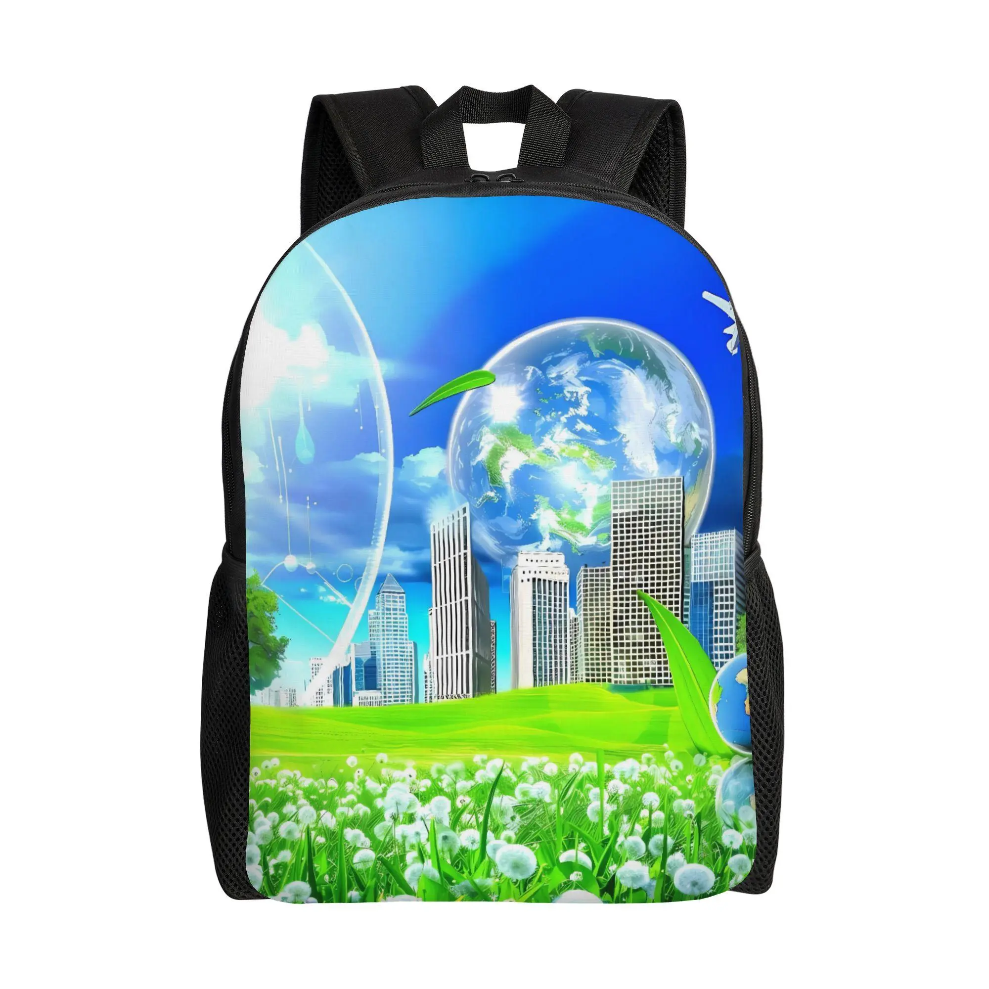 Frutiger Aero Graphic Backpack  Travel Backpacks Male Stylish School Bags High Quality Pattern Rucksack