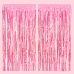Pink Foil Curtain