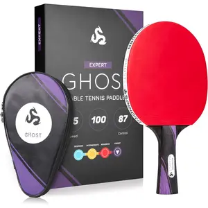 Performance Ping Pong Paddles, -Expert Table Tennis Paddles For Each Skill Level With Professional Rubbers & Carbon Layered , 2025 Upgrade With Protective Case to Boost Your