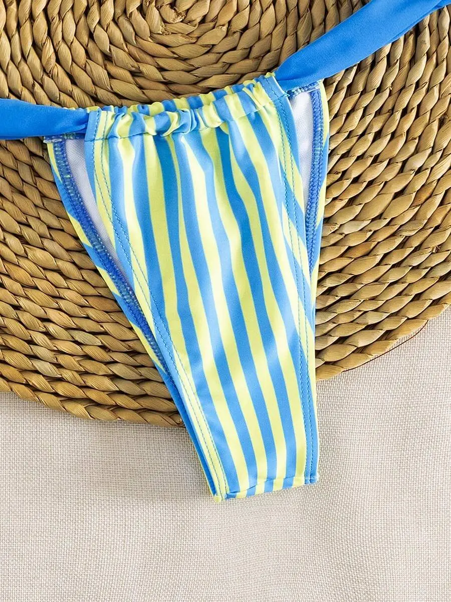 Yellow and Blue Stripes
