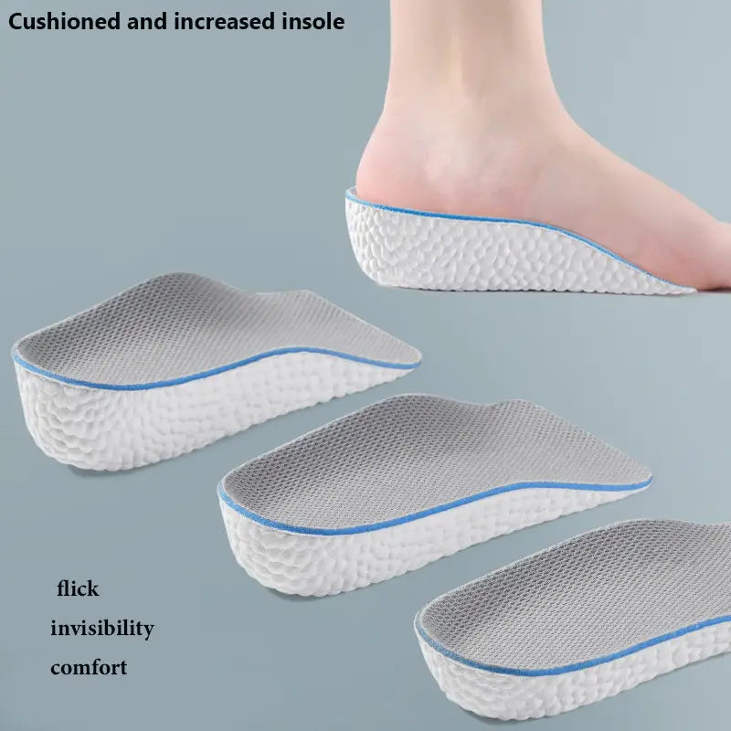 Orthopedic High Pads, Arch Support Height Increase Insoles for Leg Length Discrepancy, Shock Absorption Heel Lifts Shoe Insert for Men and Women Footw