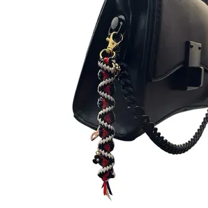 Strings to Bling | Emo Core Boondoggle Lanyard | Alt-Fashion Charm Clip for Bags, Fits, & Style