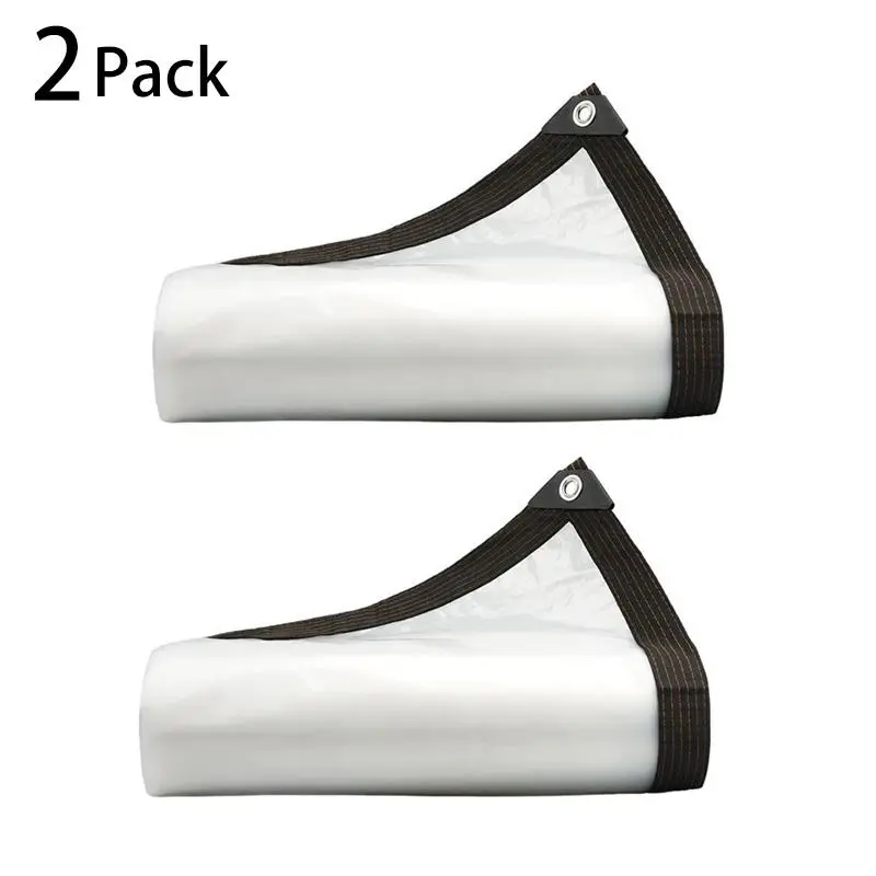2-Pack 6.6×9.8FT Waterproof Tarpaulin Multipurpose Outdoor - Protective Cover for Patio Furniture Garden Lawn Camping Equipment Heavy Duty Tarp with Weather Resistant Design, Tear Resistant & UV Protected