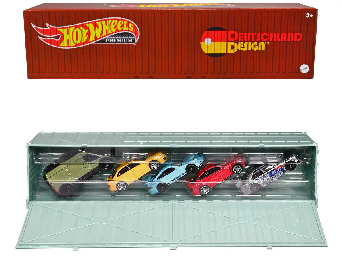 Hot Wheels Car Culture 2022 Deutschland Design 5-Piece Set with Container