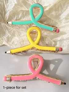 Fashionable hair claws for the back of school season, pencil shaped hair claws, Claw Clips, suitable for daily wear, vacation and dating occasions, and also a surprising and exquisite small gift