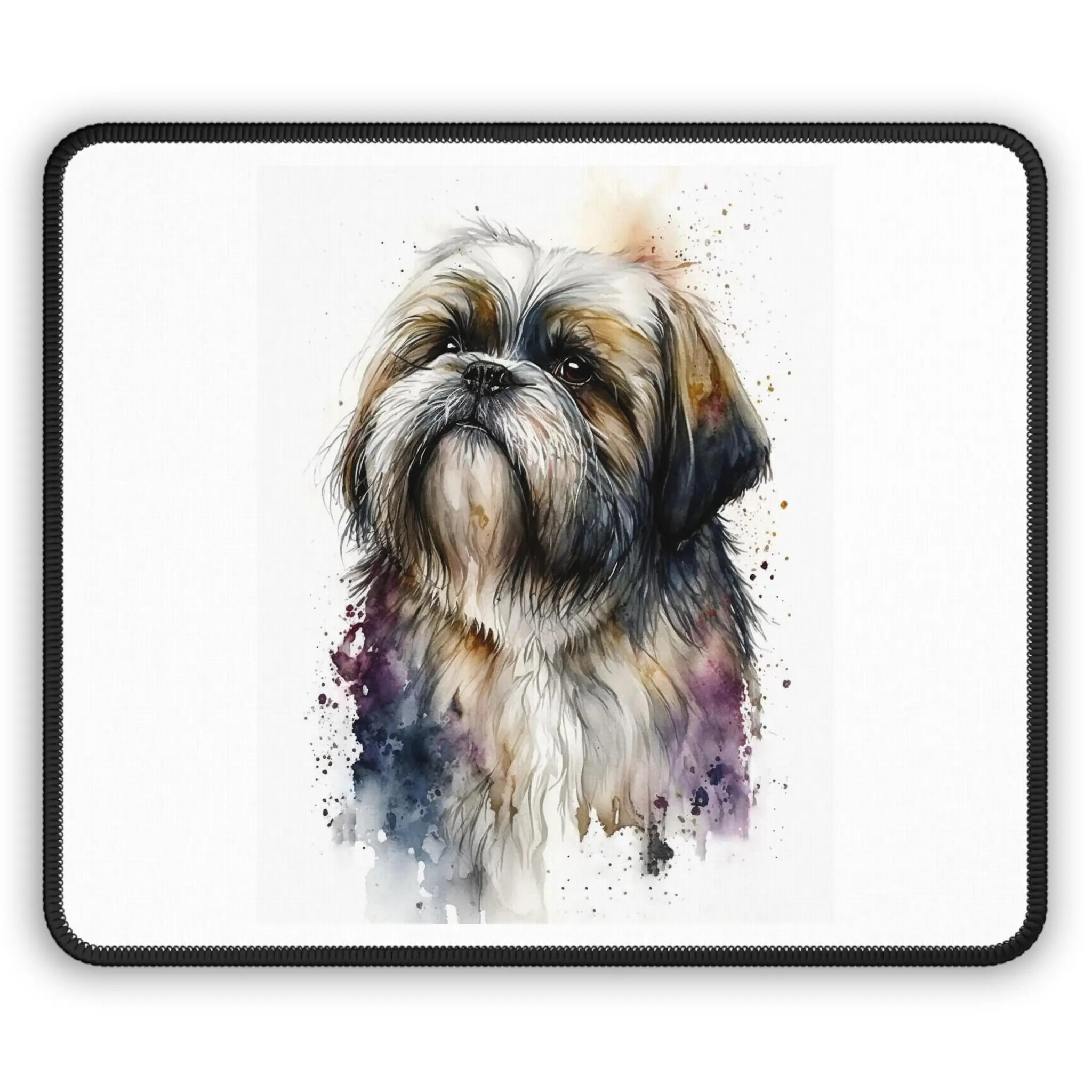 Shih Tzu Gaming Mouse Pad, Pet Lover Gift, Home Office Decor, Gamer Accessory, Unique Desk Mat, Shih Tzu Artwork