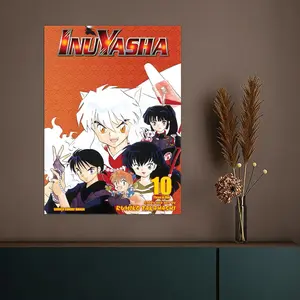 Fashion IIInuyashaful Poster HD Heavy-Duty Self-Stick Waterproof Wall Decor Tool-Free Install Durable & Reusable Conceals Wall Flaws Elevates Home Style Perfect for Living Room Bathroom & Kitchen Easy Apply & Remove