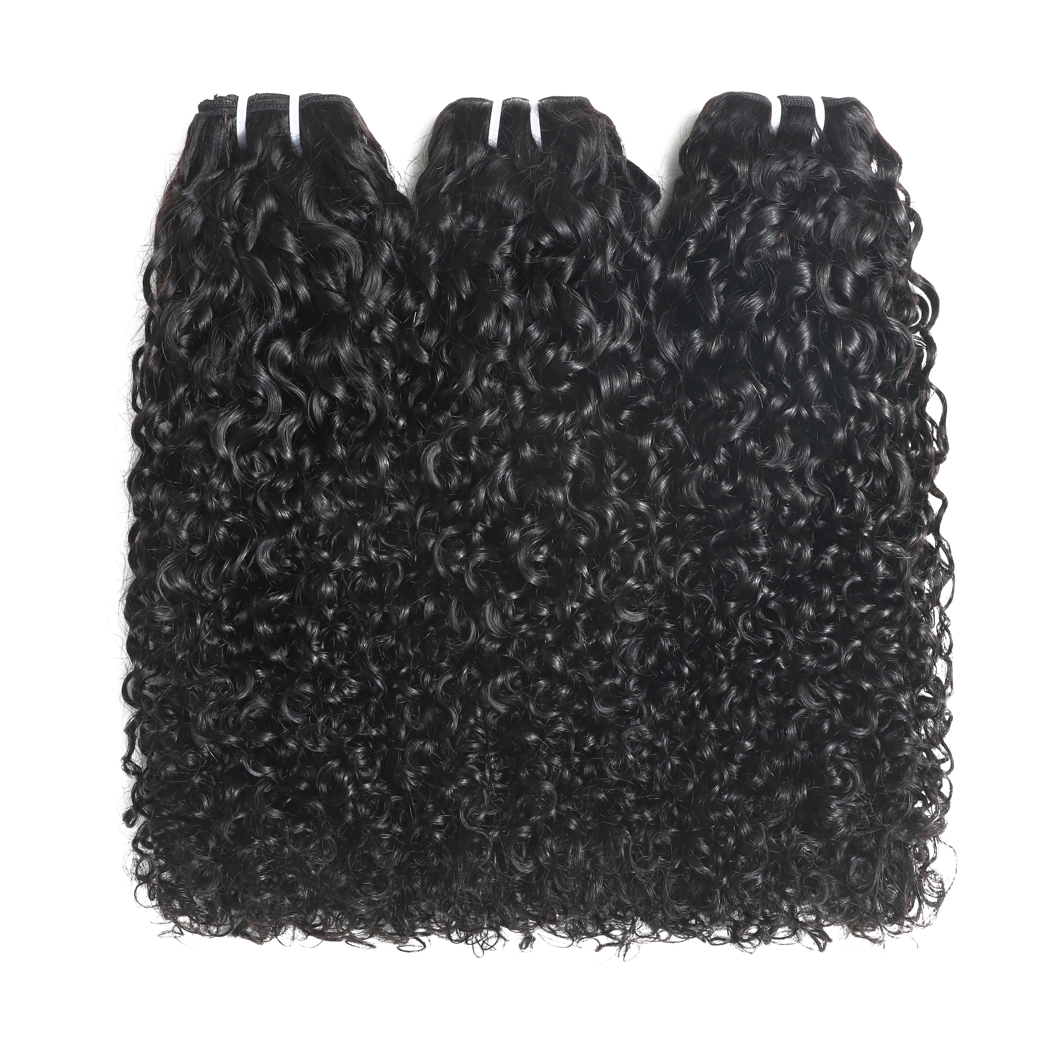 Karlami Loose Deep Wave 3/4  Bundles Human Hair Body Wave 12A Unprocessed Brazilian Virgin Hair Straight Bundles Human Hair Deep Wave Burmese Curly Bundles  with 5x5 Closure Human Hair Bundles for Women Natural Black Tangle Free