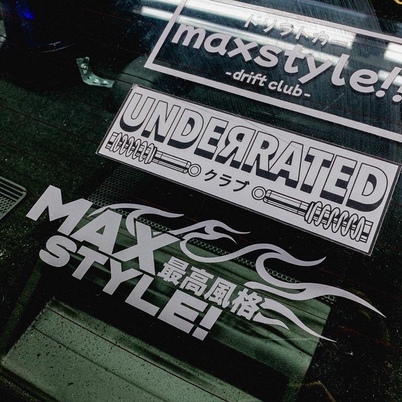 Maxstyle! Flame Die Cut Decal