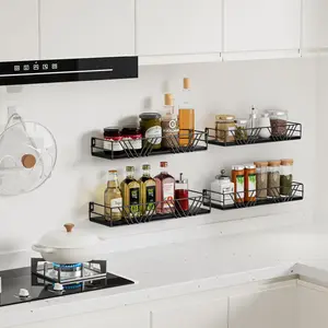 Floating Shelves for Wall Set of 4, Different Sizes Mounted Wood Floating Shelf, Wall Shelves for Living Room,Bedroom, Bathroom, Kitchen, Farmhouse Decor, Office