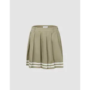 URBAN REVIVO 2026 WomensWear Pleated Mini A-Line Skirt