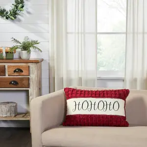 Kringle Chenille Holiday Pillow