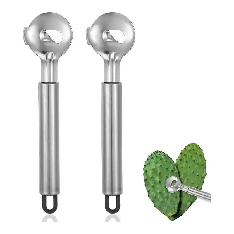 Stainless Steel Cactus Cutting Peeler, 1/2 Counts Multifunctional Cactus Peeler Tool, Kitchen Utensils & Gadgets for Home Use, Vegetable Cutter, Kitch