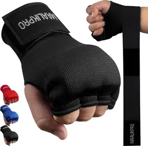 Boxing Hand Wraps Gel Inner Gloves | Gel Padded Hand Wraps for for Men & Women, Boxing, MMA, Muay Thai, & Martial Arts | with Long Wrist Wrap