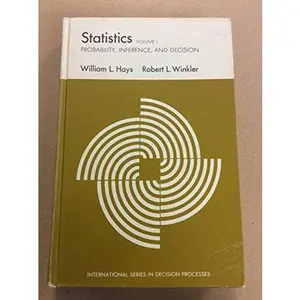 USED-Statistics; probability, inference, and decision (International series in decision processes) by William Lee Hays (Hardcover)