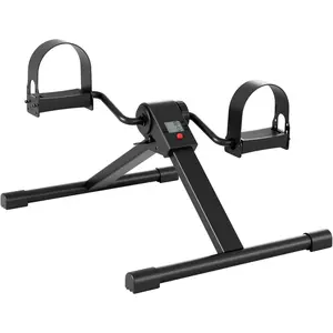 Pedal Exerciser Under Desk Bike, Mini Exercise Bike for Arm & Leg Workout, Portable Under Desk Cycle with Adjustable Resistance, Foot Exercise Machine with LCD Monitor & Calorie Tracker