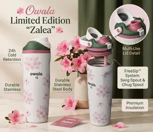 NEW Owala FreeSip “Azalea 13” Golf 30oz Water Bottle Special Edition Sealed Gift