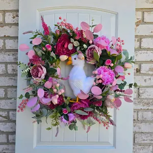Spring Goose Grapevine Wreath