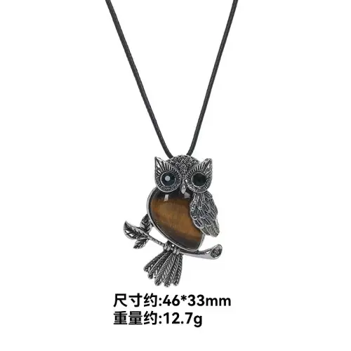 Owl necklace, XKLTZ38N01