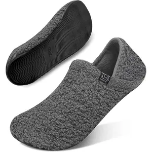 Unisex House Slippers for Women & Men Warm Plush Slip-On Slippers with Non-Slip Sole for Indoor & Outdoor Use Lightweight Portable Winter Slippers for Home Travel & Hotel Comfort Flipflop Footwear