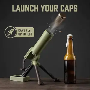 Artillery-Style Tactical Bottle Opener, Realistic Beer Soda Glass Bottle Opener, Ideal for Military Enthusiasts, Barware, Kitchen Tools